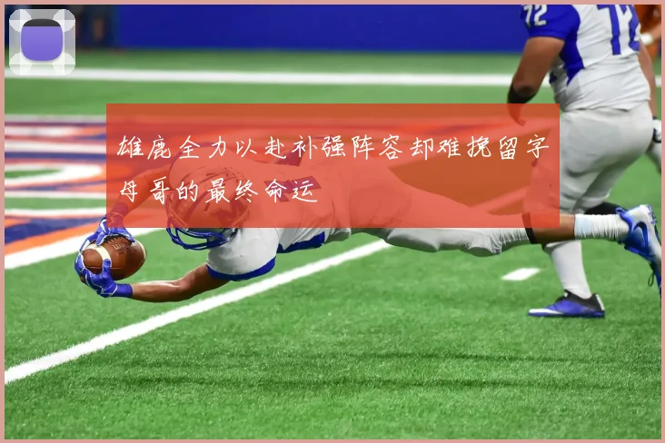 雄鹿全力以赴补强阵容却难挽留字母哥的最终命运