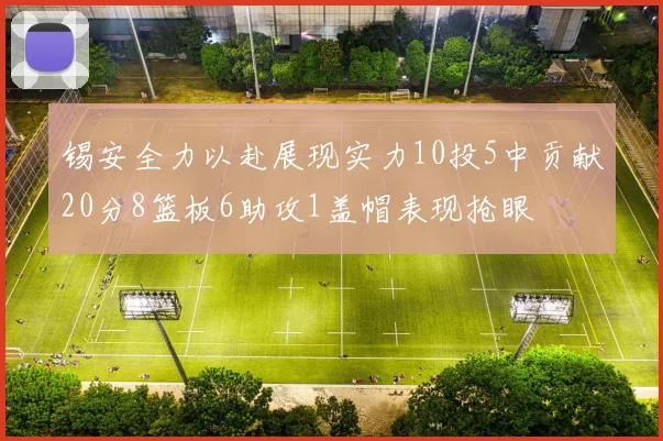 锡安全力以赴展现实力10投5中贡献20分8篮板6助攻1盖帽表现抢眼